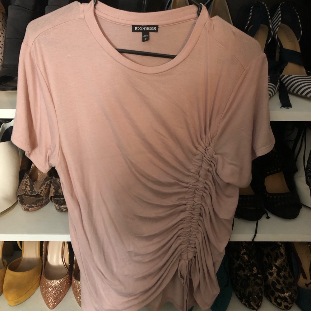 Express S light pink shirt